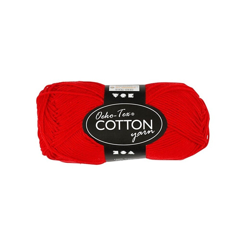 Creativ Company Cotton yarn Dark red 50gr 170m