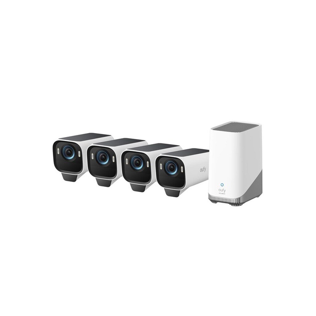 Eufy Cam S3 Pro, 4-kamera-sæt, sikkerhedskamera