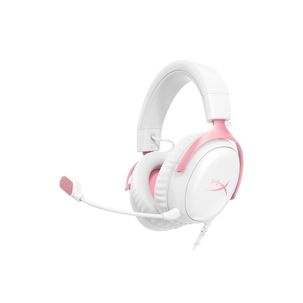 HyperX Cloud III White/Pink Gaming Headset - Wired Headset - Sony PlayStation 4