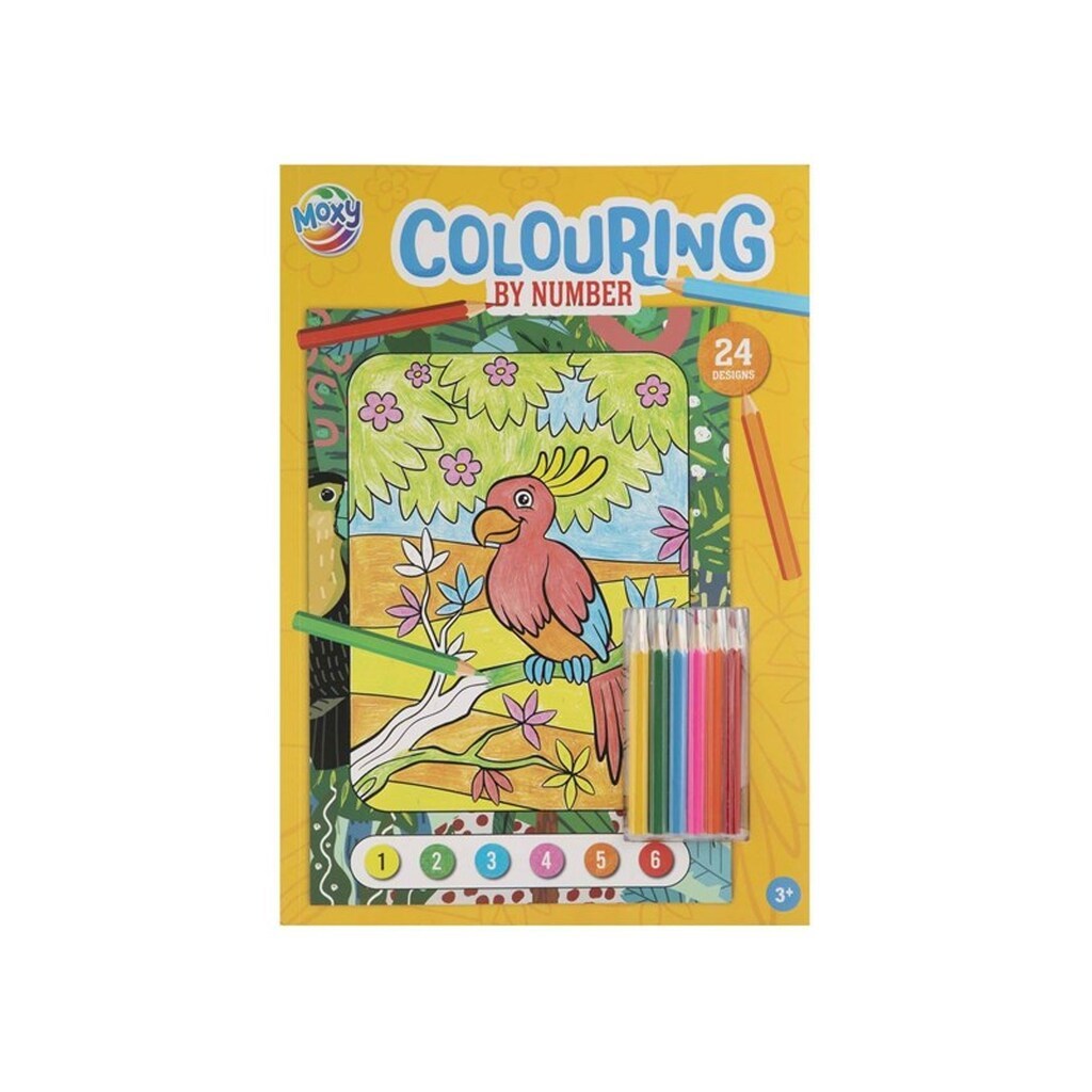 Creative Craft Group Color by Number with 6 Colored Pencils