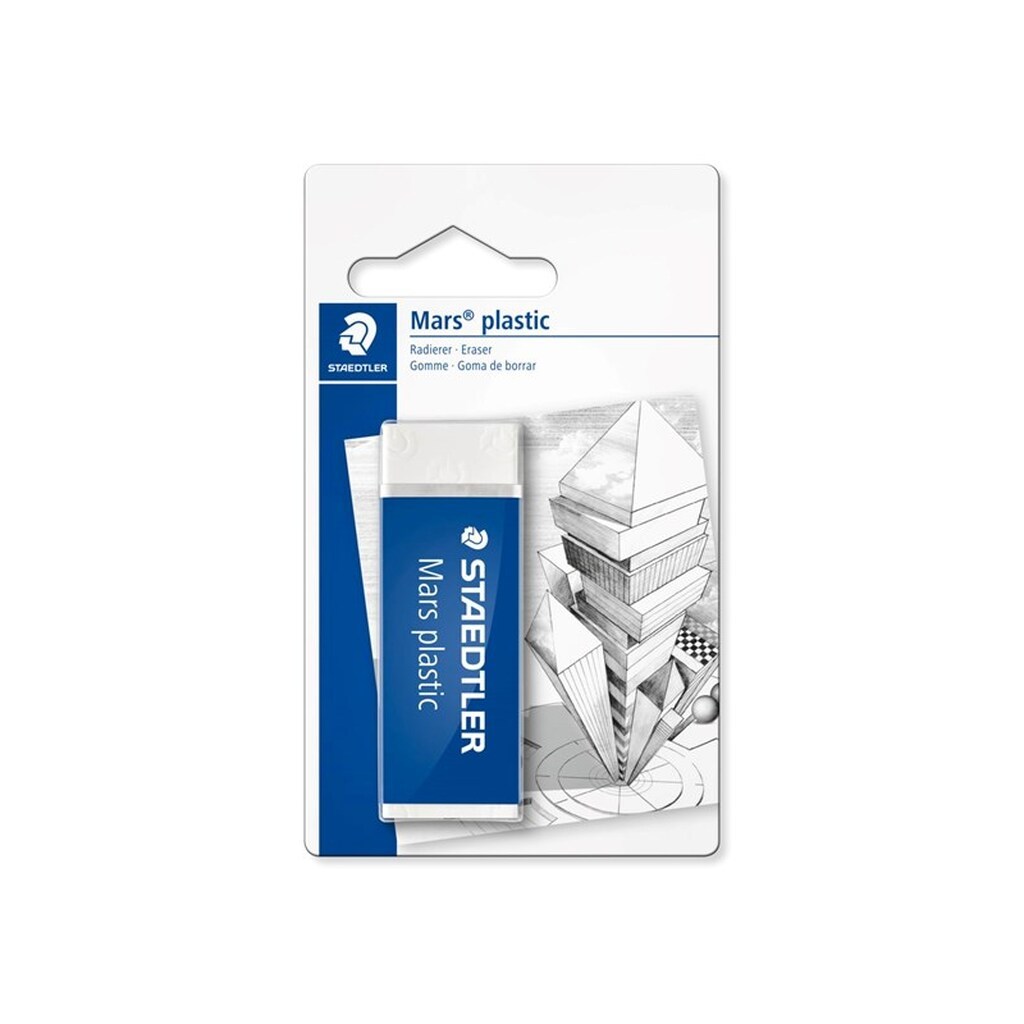 Staedtler Mars Plastic viskelæder 65x23x13mm 1/Bk