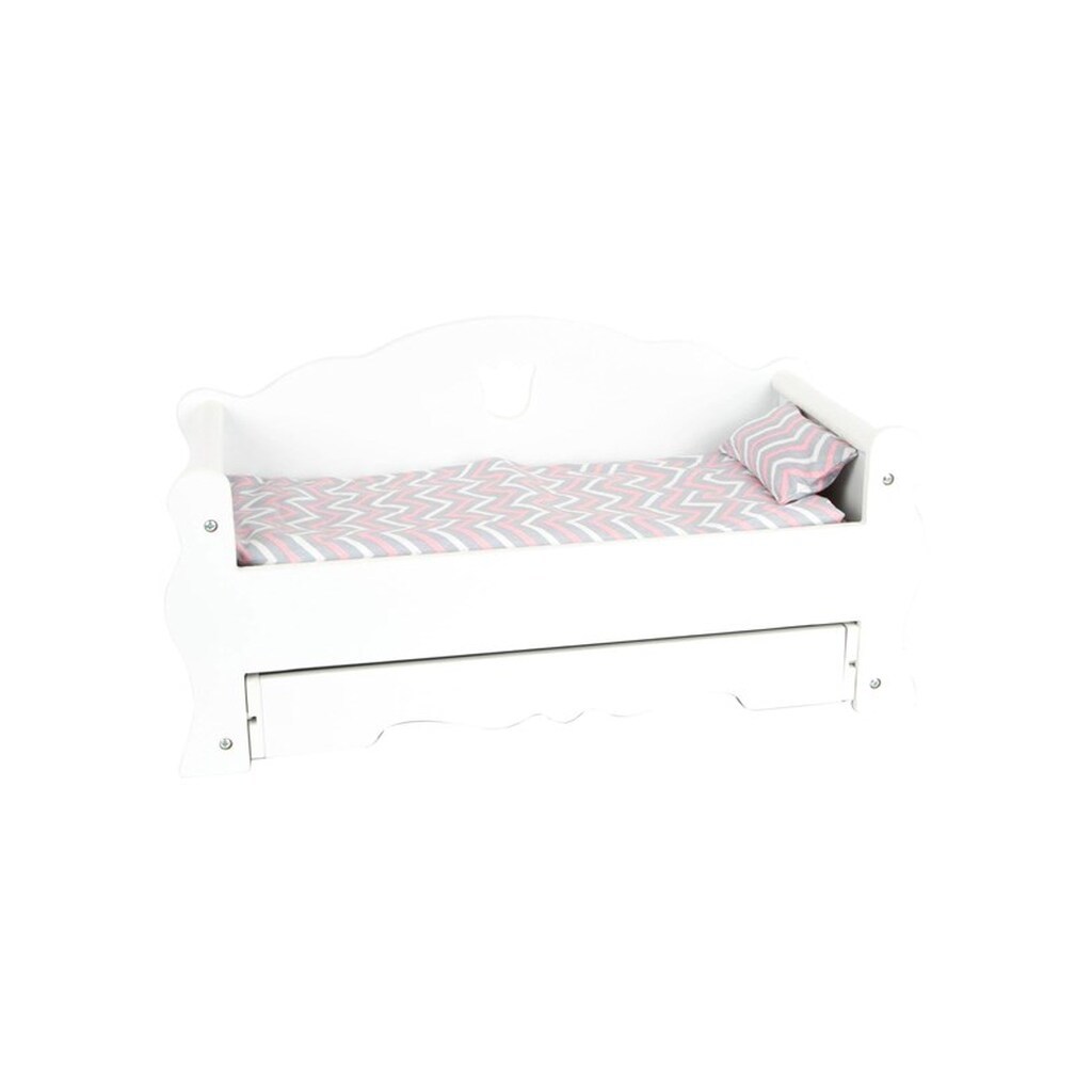 Small Foot - Wooden Doll Bed with Drawer and Bedding 4dlg.