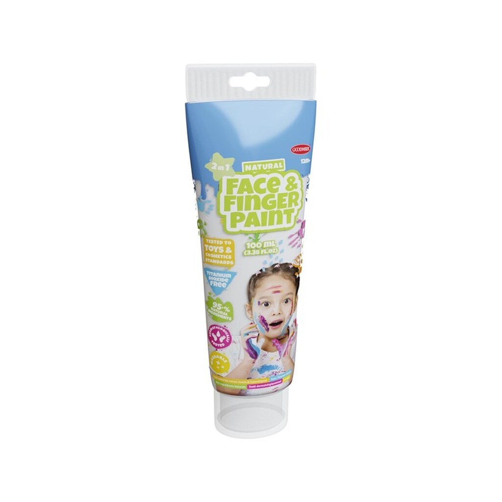 Boti Natural Face &amp; Fingerpaint Tube - White 100ml