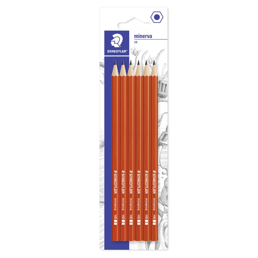 Staedtler Blyant Minerva HB x 6 - FSC 100%