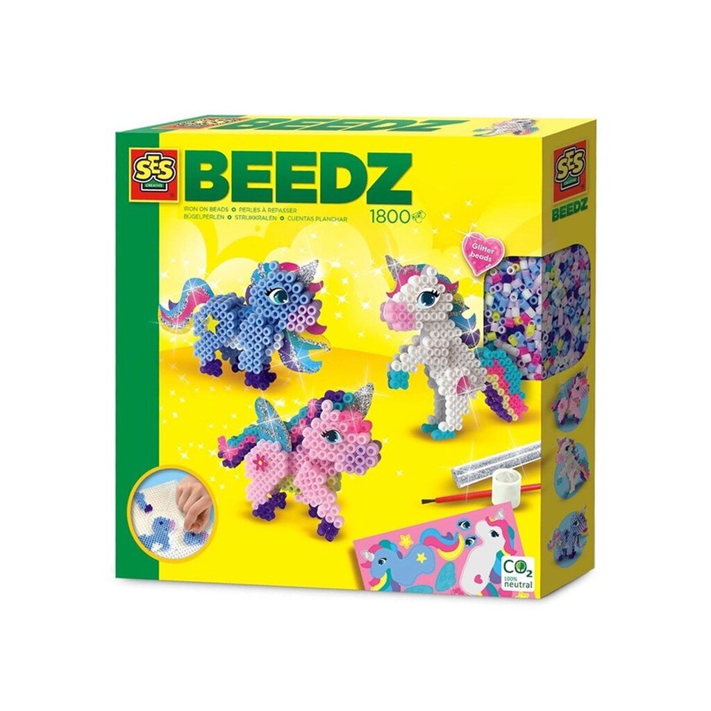 SES Creative Iron-on Bead Set - Unicorns