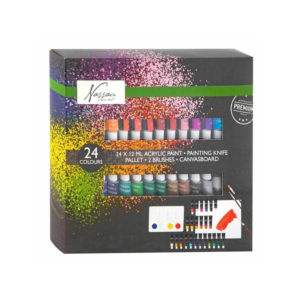 Creative Craft Group Nassau Classic Acrylic Paint Set 24x12ml