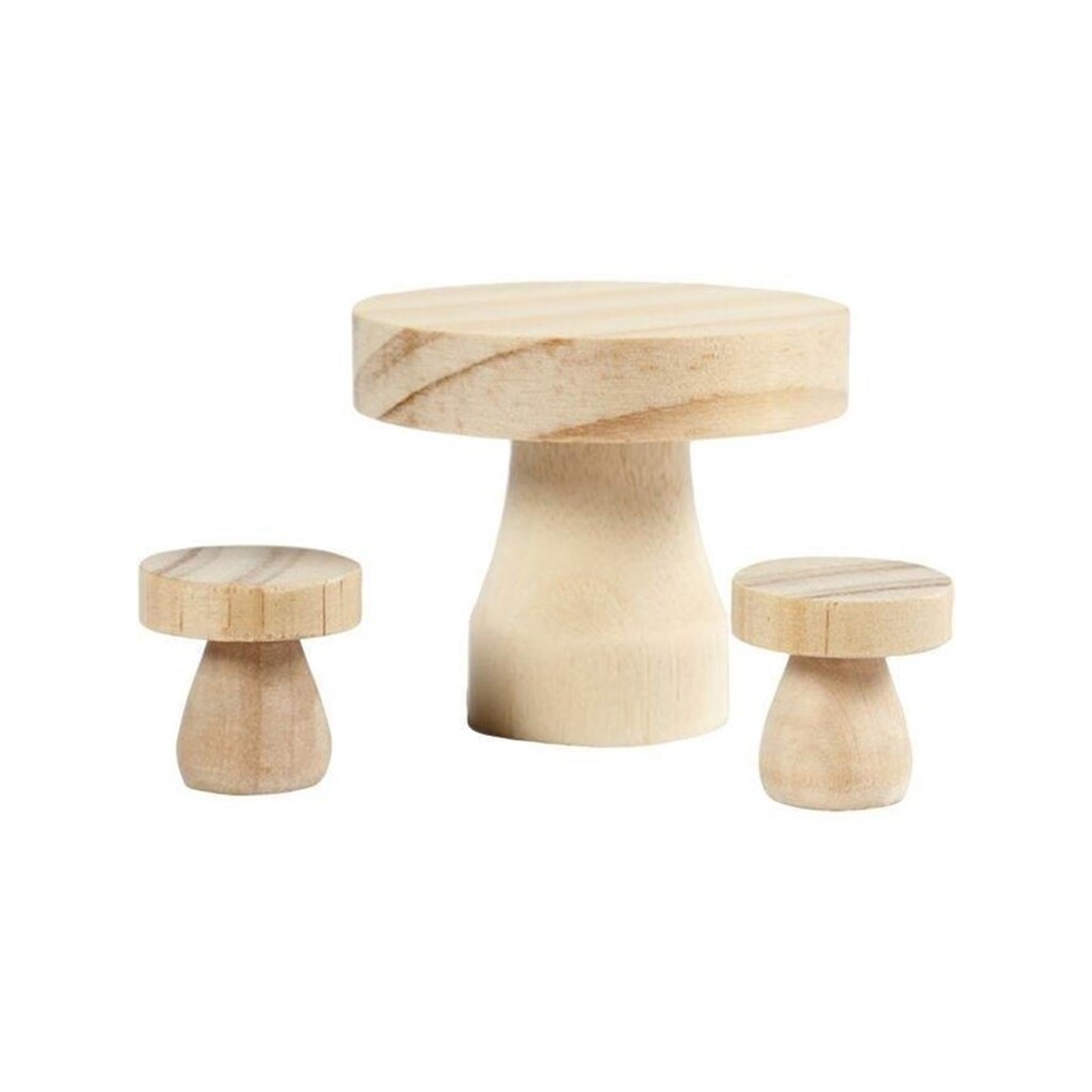 Creativ Company Wooden Mini Furniture Set 3 pieces.