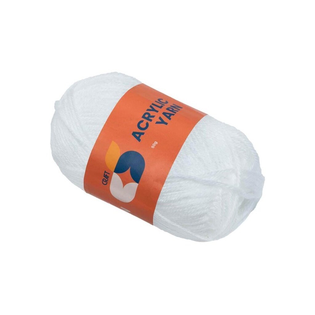 Colorations - Acrylic yarn White 50g
