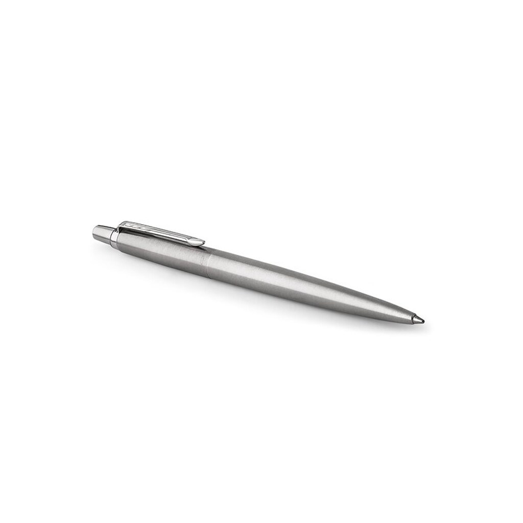 Parker Jotter-gelpen | rustfrit stål med detaljer i krom | medium spids sort blæk (0,7 mm)