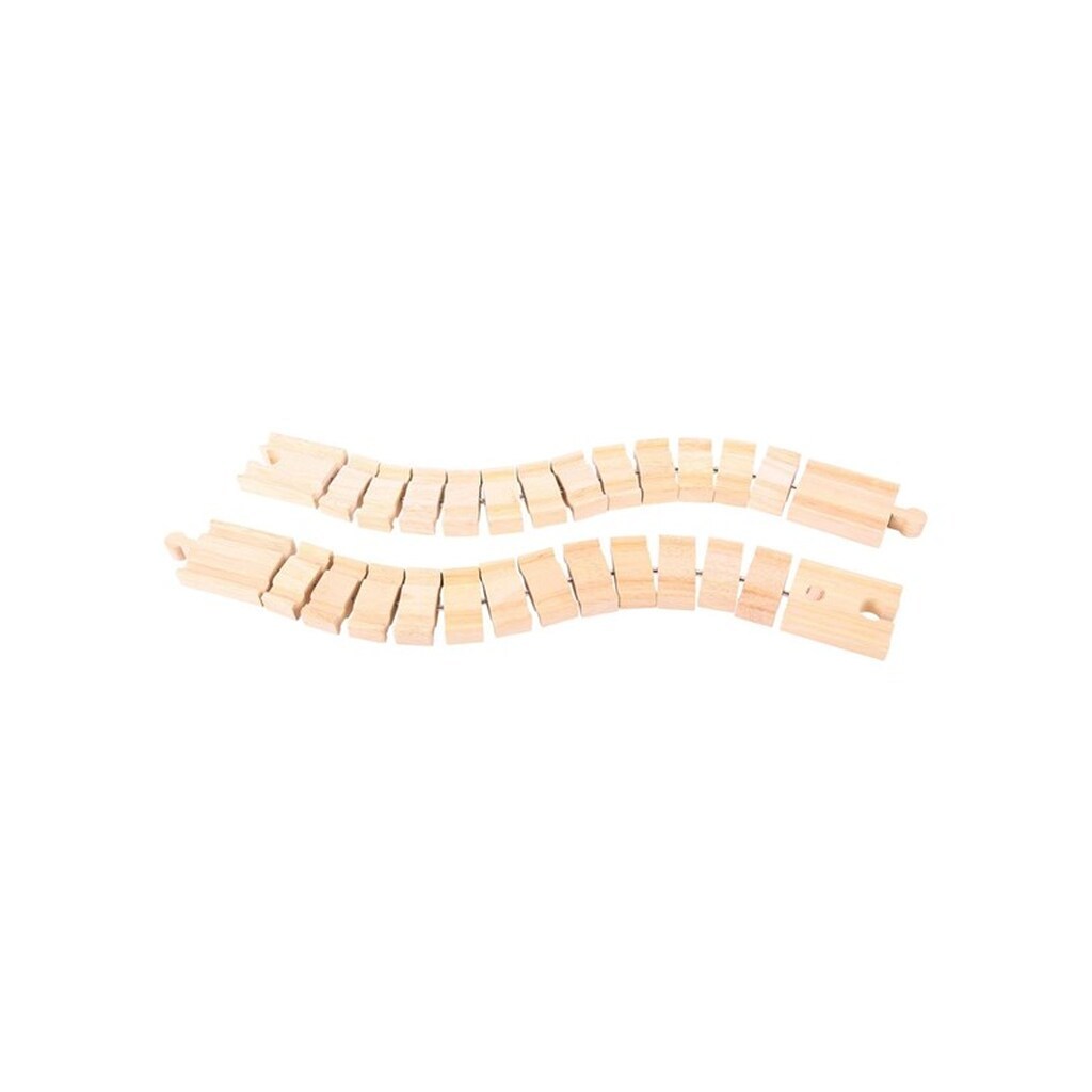 Bigjigs Wooden Rails - Flexible 2 pcs.