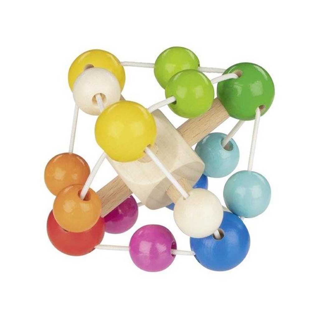 Goki Wooden Gripping Ring Rainbow