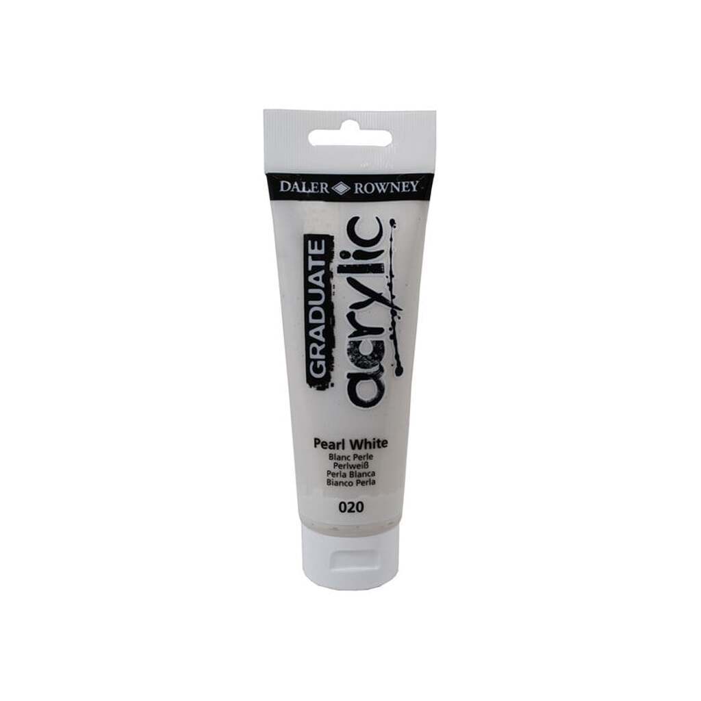 Daler-Rowney Graduate Acrylic 120 ml Pearl White