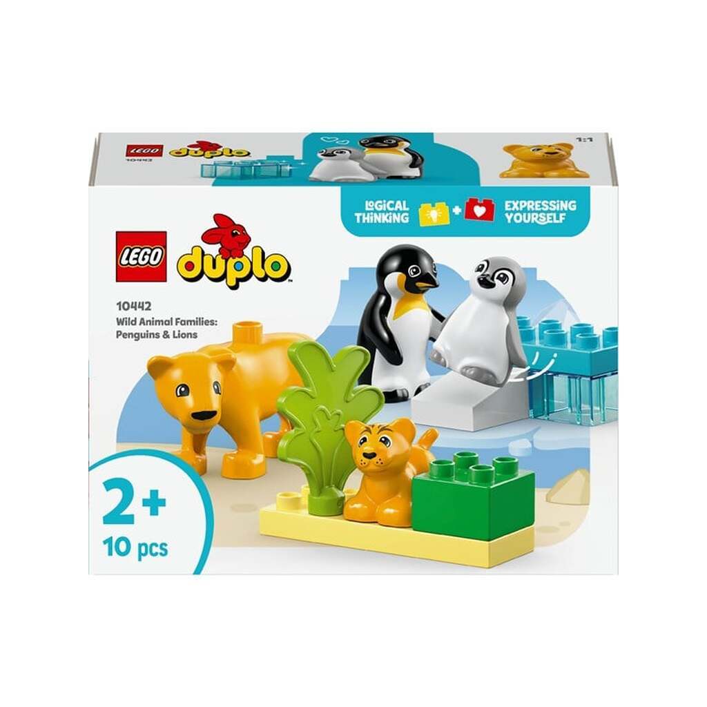 LEGO DUPLO 10442 Vilde dyrefamilier: pingviner og løver