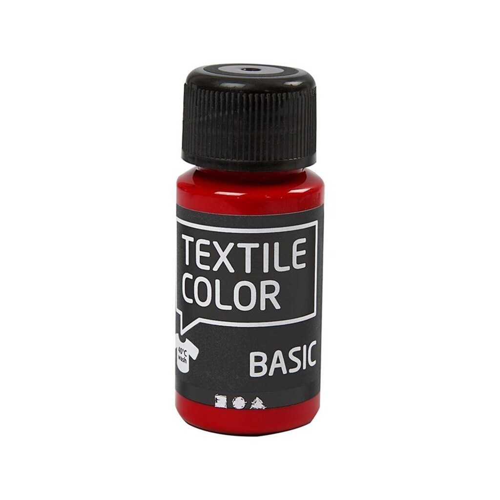 Creativ Company - Textile Color Semi-opaque Textile Paint - Red 50ml