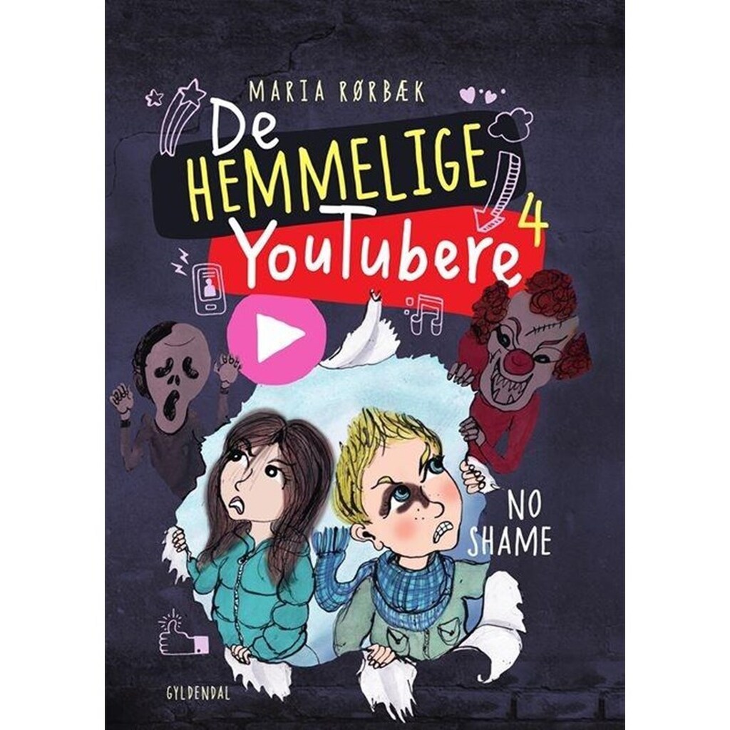 De Hemmelige Youtubere 4 - No shame - Børnebog - Hardcover