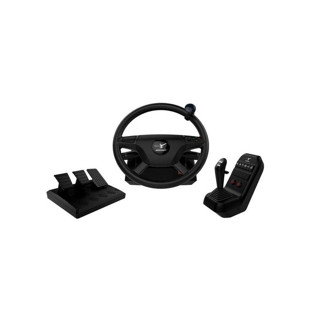 Aerosoft Truck + Bus Wheel System - Wired Wheel, gamepad and pedals set - PC