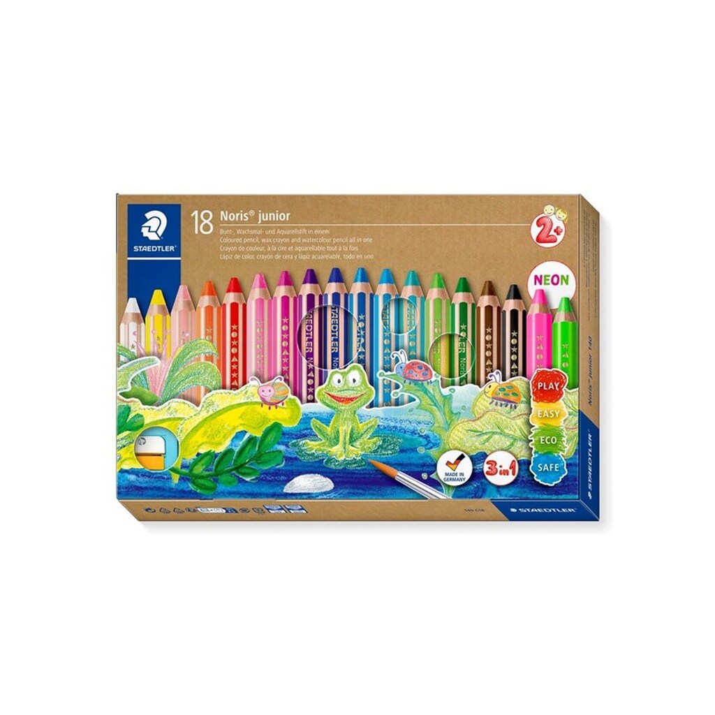 Staedtler Noris Junior 18 stk. ass. 100% PEFC