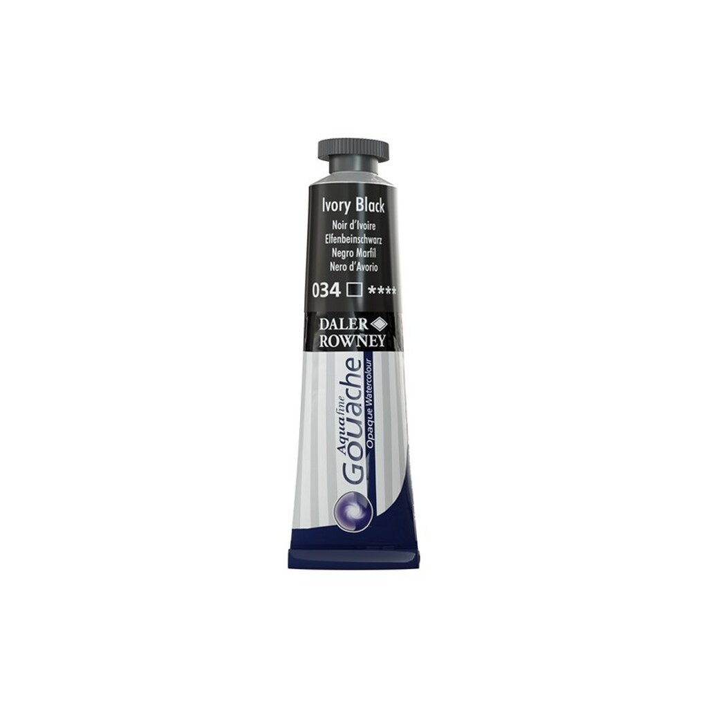 Daler-Rowney Aquafine Gouache 15ml Ivory Black