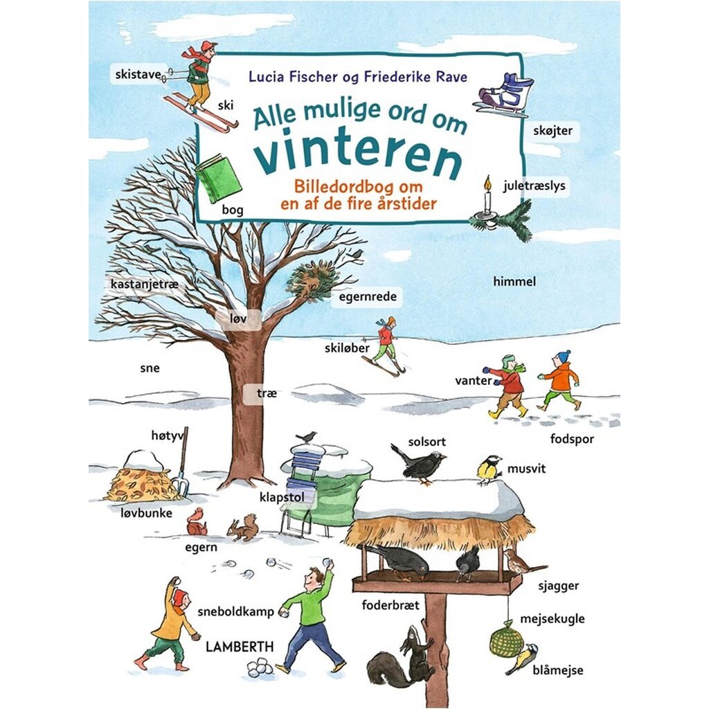 Alle mulige ord om vinteren - Børnebog - Hardcover