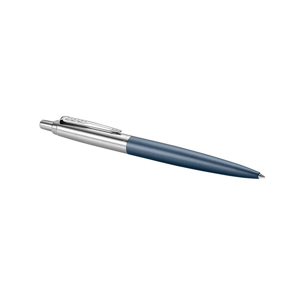Parker Jotter XL kuglepen | Primrose-matblå med detaljer i krom | medium spids med blå blæk | gaveæske