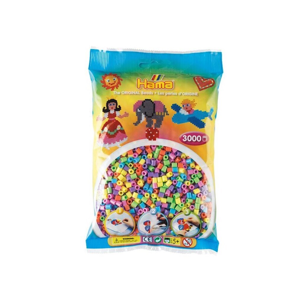 Hama Ironing Beads mix-Pastel 3000 pcs