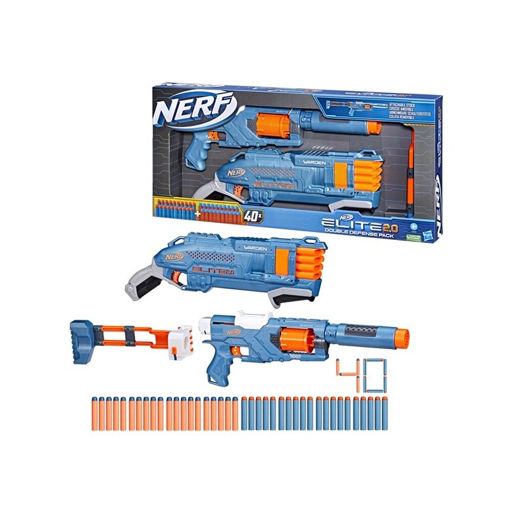 NERF Elite 2.0 Double Defence Pack and Darts Set
