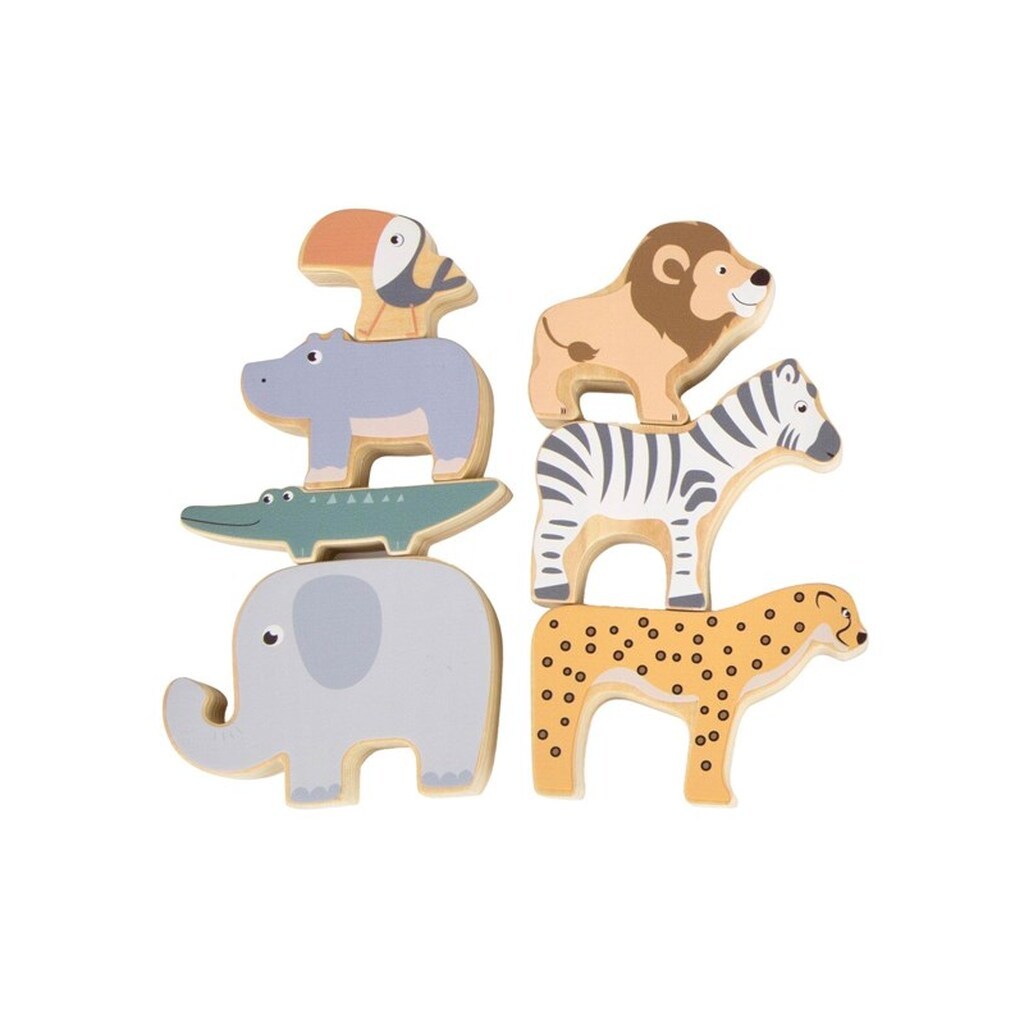 Small Foot - Wooden Safari Animals Balance Game 7