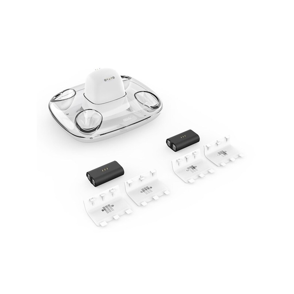 8BitDo Dual Charging Dock + 2 batteries for Xbox One + Series X/S - White - Microsoft Xbox One