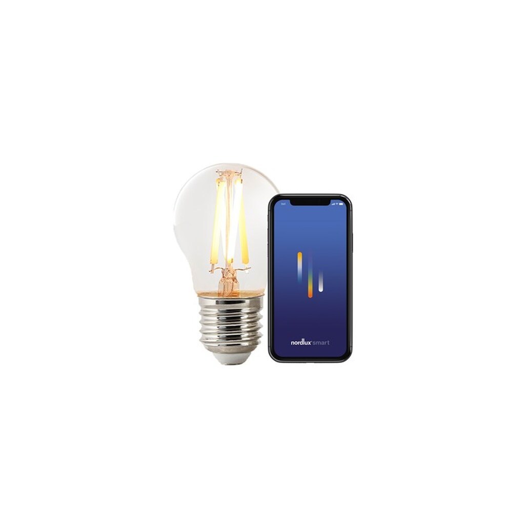 Nordlux Smart Filament G45 4,7W LED 2200-6500K E27, klar