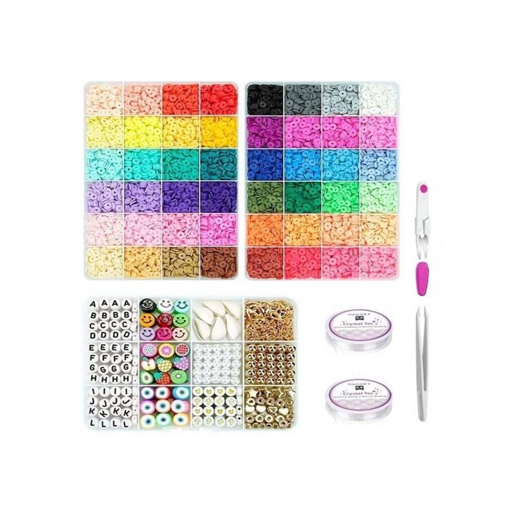 Pro Arona Smykkesæt - Heishi &amp; Charms Perler - 12000 stk