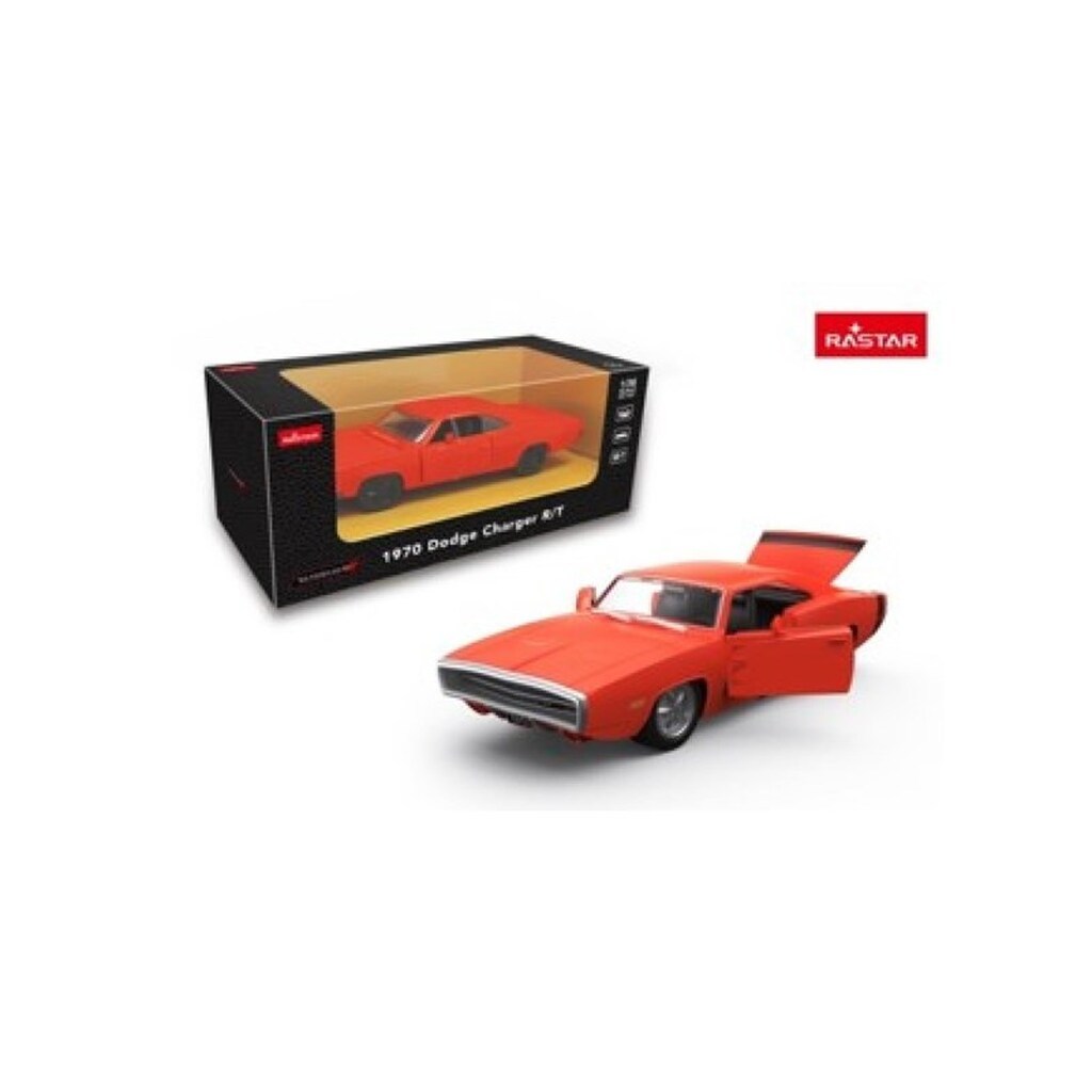 RASTAR Die cast 1:36 1970 Dodge Charger R/T Orange