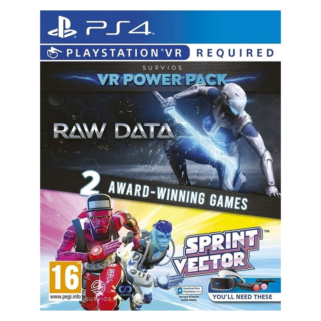 Survios VR Power Pack: Raw Data + Sprint Vector - Sony PlayStation 4 - Virtual Reality