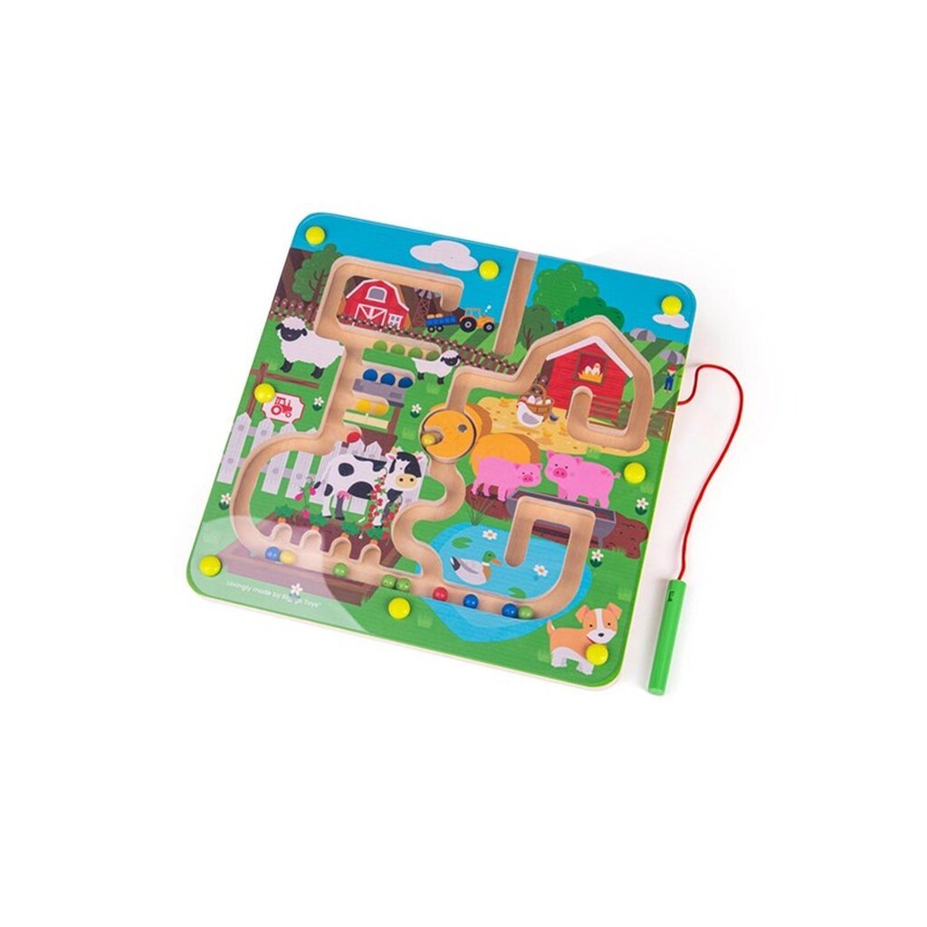 Bigjigs Magnetic Maze Game - Farm