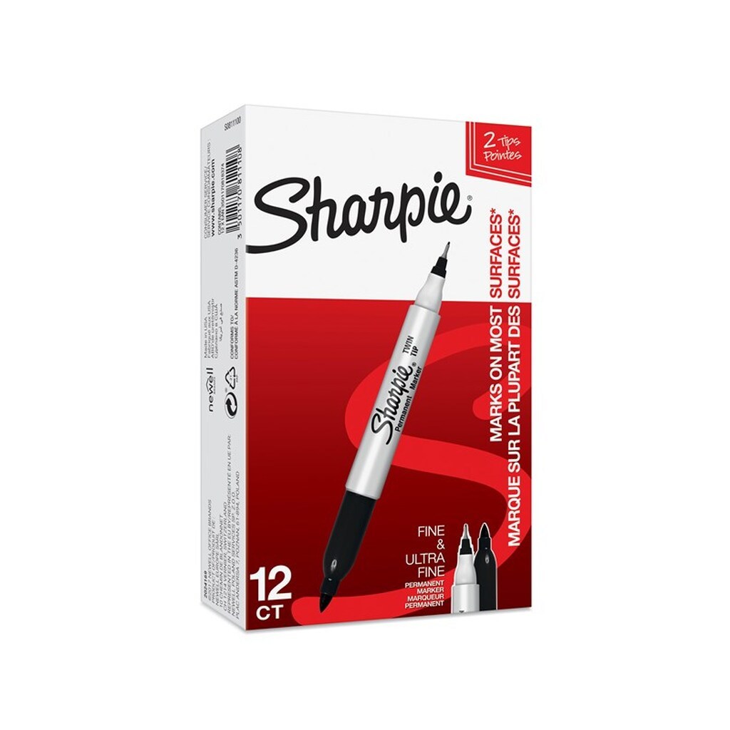 Sharpie Marker  TwinTip EF/F sort
