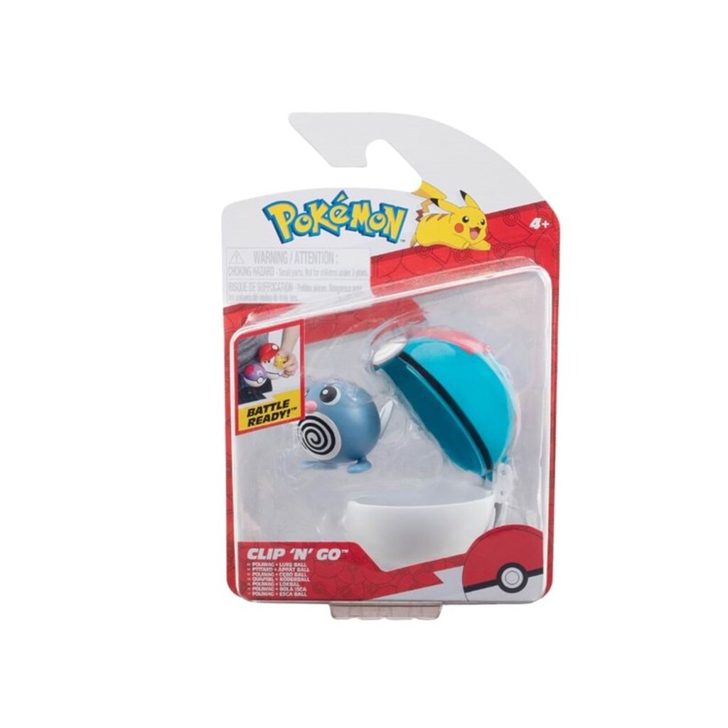 Pokemon Clip N Go Poliwag with lure ball