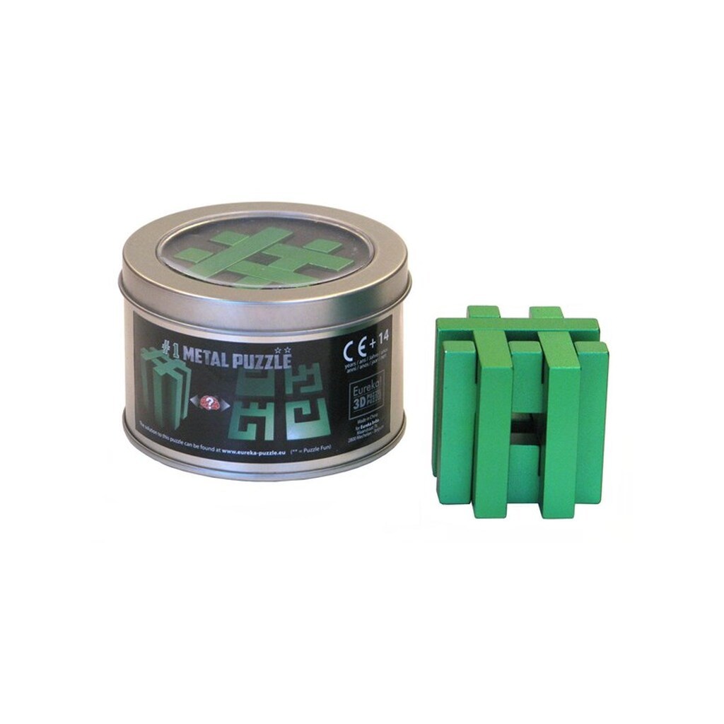 Eureka - Brain Puzzle Metal in Tin - Hashtag