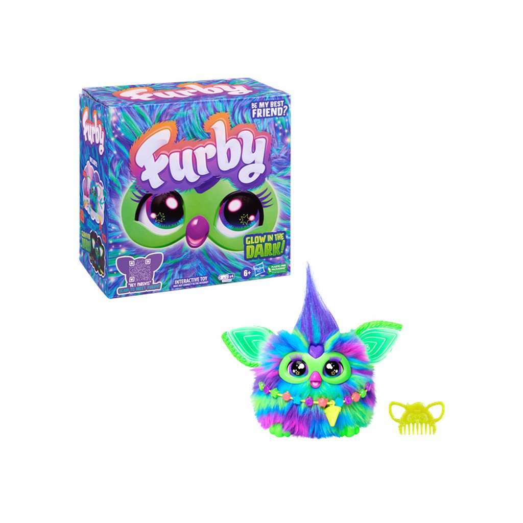 Furby Galaxy Glow in the Dark Interactive Plush Toy 15 cm