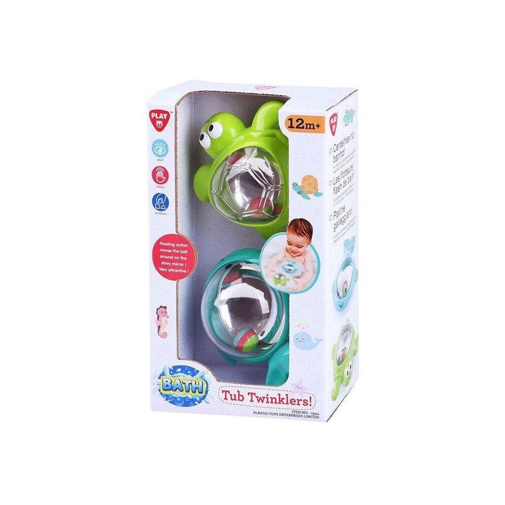 PLAY Bath Toys Tub Twinklers - Whale and Turtle 2 pcs.