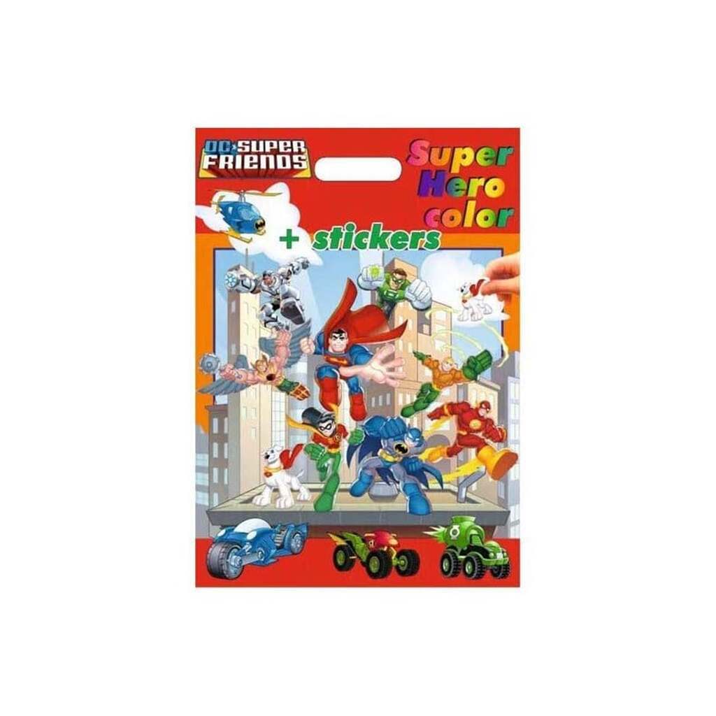 Boek Specials Nederland BV - DC Superfriends Super Hero Coloring and Sticker Book