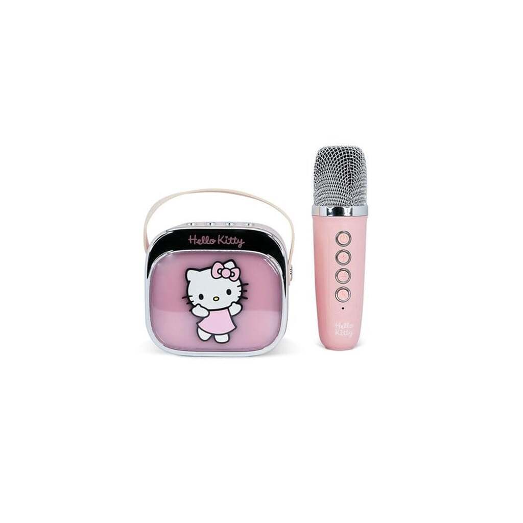 OTL Karaokehøjttaler med Mikrofon Popsing LED - Hello Kitty tema