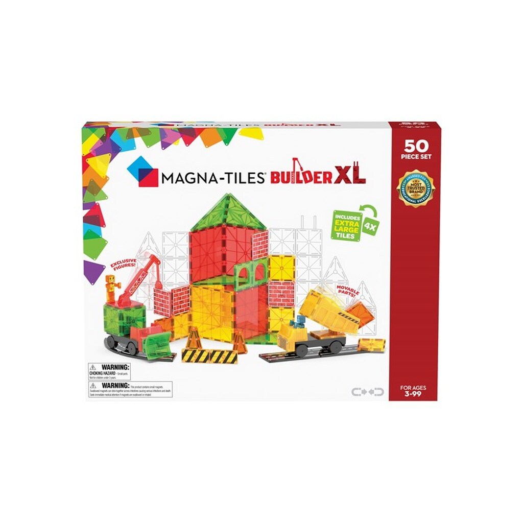 Magna-Tiles Byggepladssæt XL 50 stk