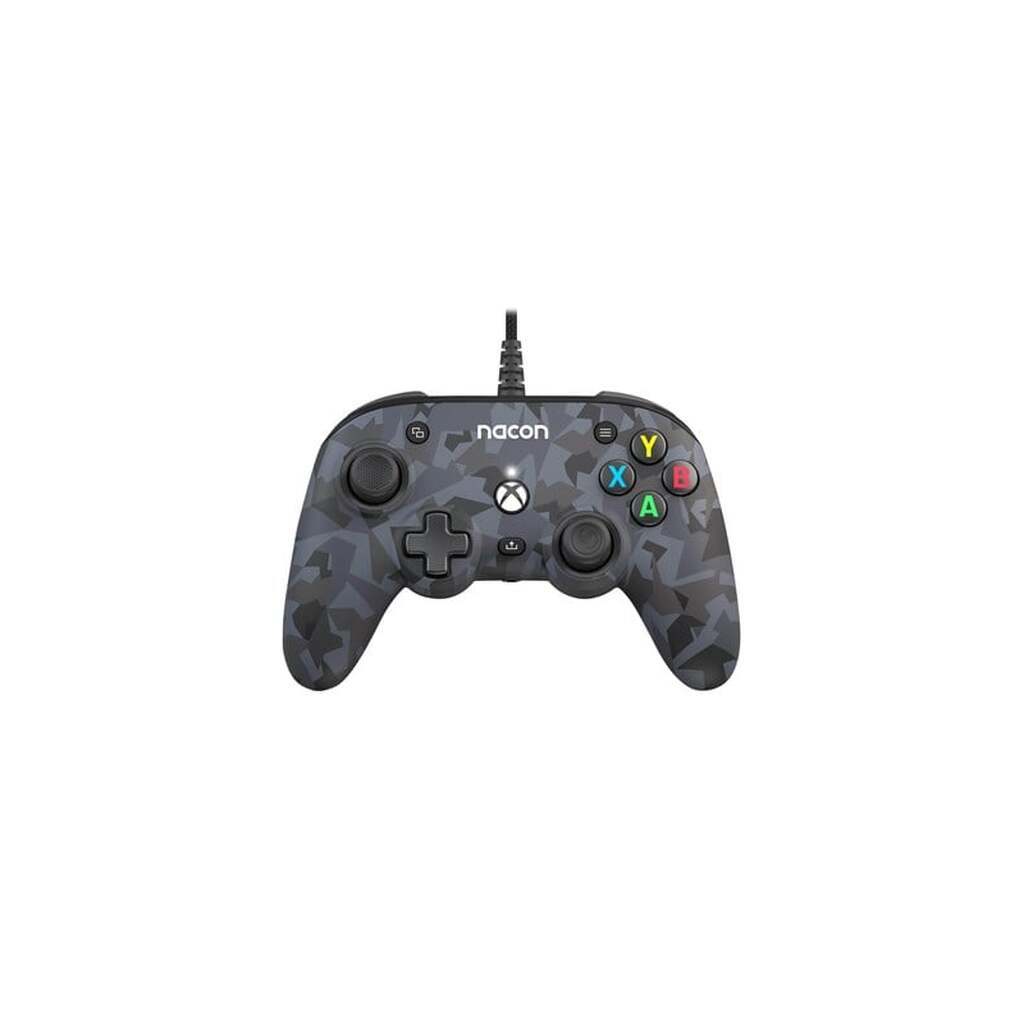 NACON Wired Pro Compact Controller Grey Camo - Wired Controller - Microsoft Xbox One