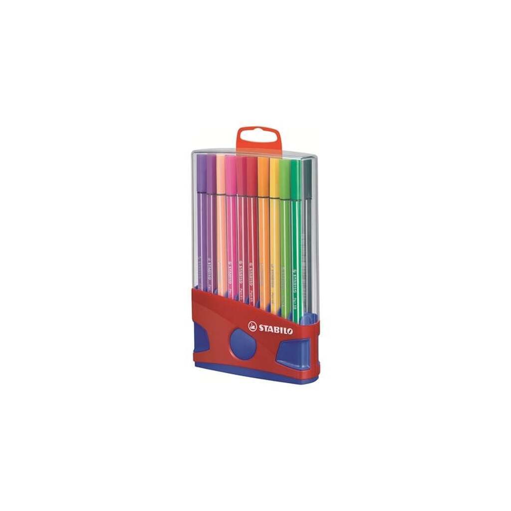 STABILO Pen 68 - Felt-tip pen - ColorParade - Set of 20 - Red
