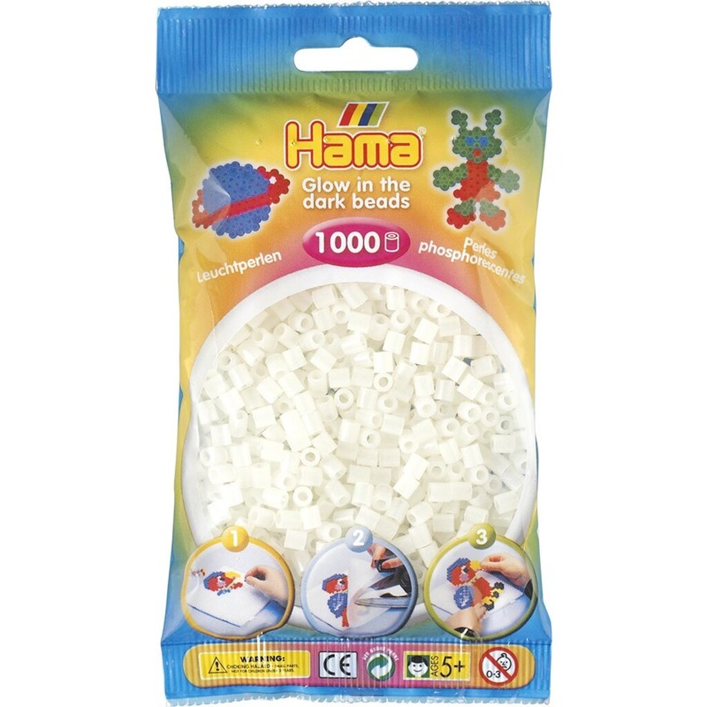 Hama Beads - Glow in the Dark 1000 pcs