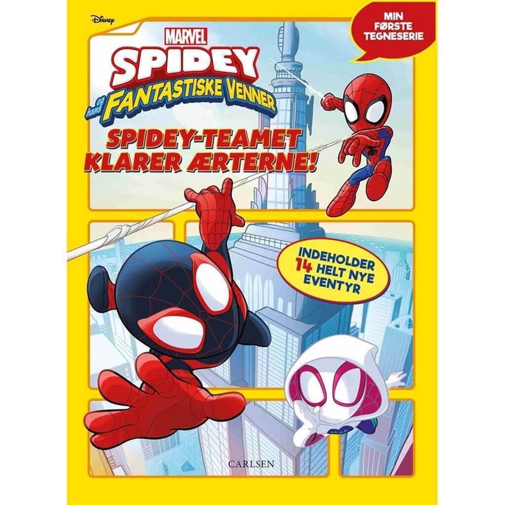 Min første tegneserie: Spidey og hans fantastiske venner - Spidey-teamet klarer ærterne! - Børnebog - Hardcover
