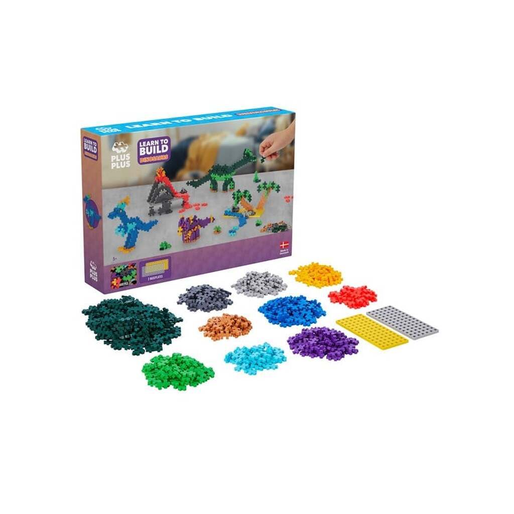 Plus-Plus Learn To Build Dinosaurs