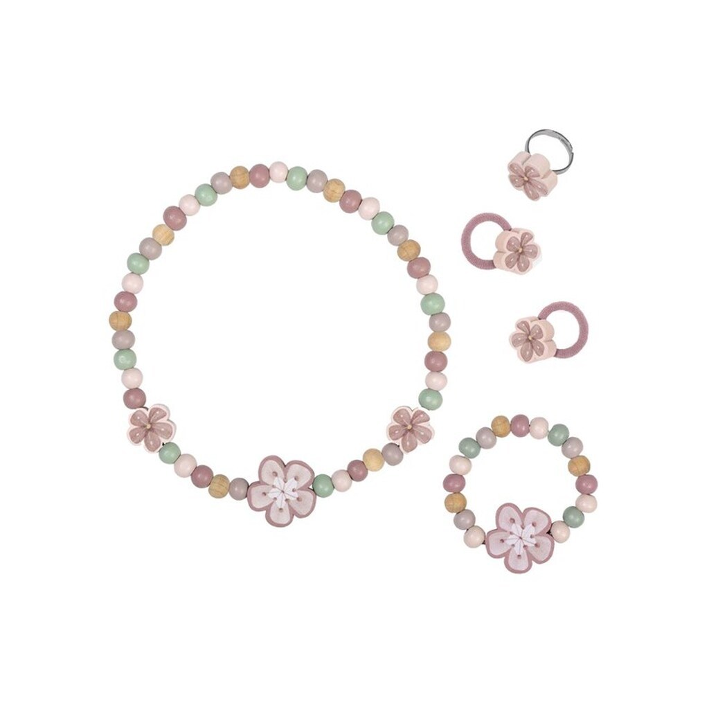 Little Dutch - Wooden Jewelry Set Flowers 4pcs.