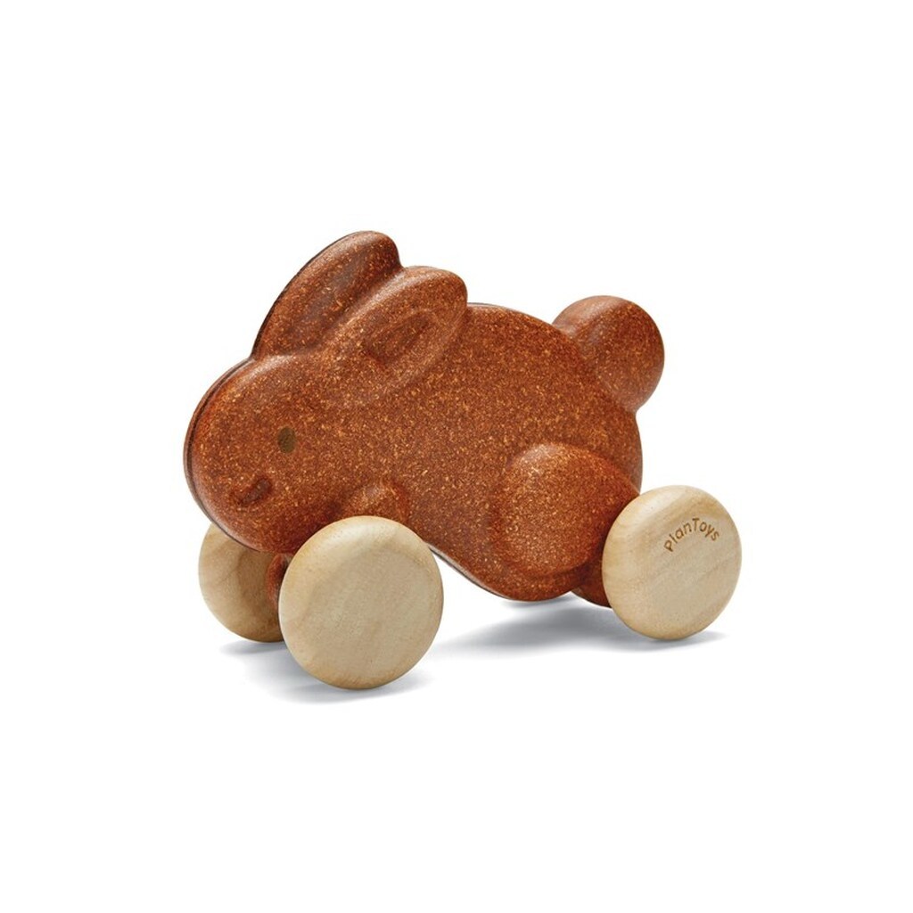 PLANTOYS Push along bunny - brown