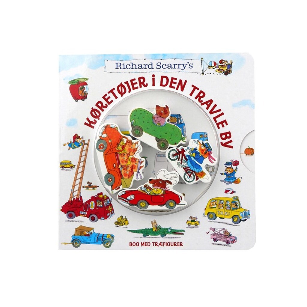 Køretøjer i den travle by - Børnebog - Papbog