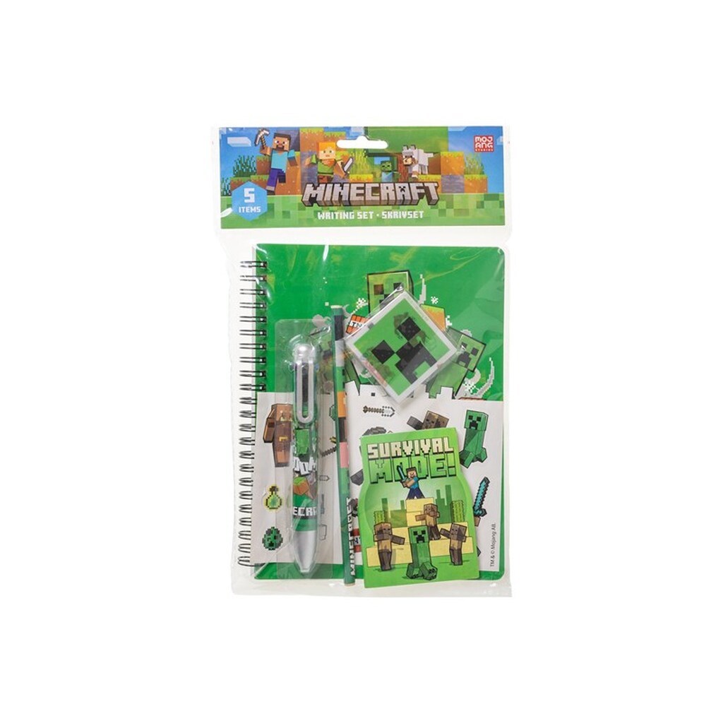 Euromic MINECRAFT Writing Set w/ multi-col. pen